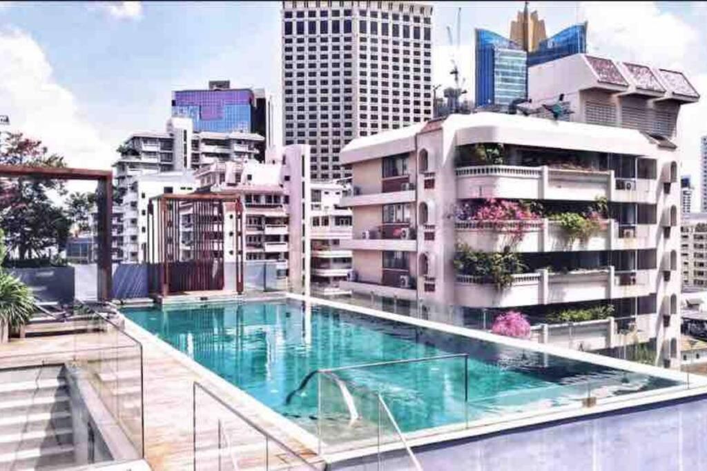 Stylish 1 Bedroom, Nice Pool,Bts Asok, Sukhumvit Bangkok Exterior foto